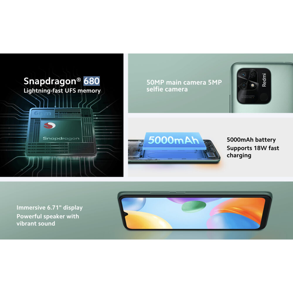 گوشی موبایل شیائومی مدل Redmi 10C 220333QAG دو سیم کارت ظرفیت 64 گیگابایت و رم 4 گیگابایت